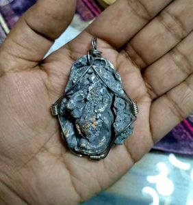 Stone Wire-Wrapped Pendant
