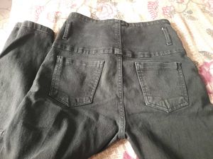 SASSAFRAS Women Black Slim Fit High-Rise Jeans