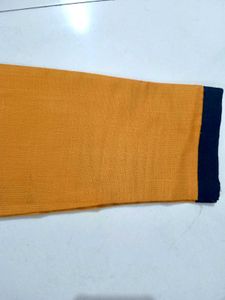 Combo of 2 Cotton Straight Kurties White &amp; Mustard