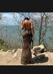 Leopard Print Maxi Dress