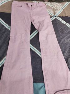 Pink Bootcut Jeans