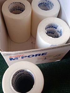 Surgical Tape - 4 rolls, Wid - 7.5 CM, Len - 9.1mt