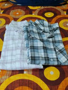 Checked Casual Shirts (Set of 2) 42 & 44 size