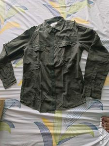 Olive Green Casual Shirt