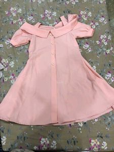 Pink Off The Shoulder Dress