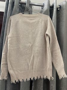 Stylish Beige Knit Sweater