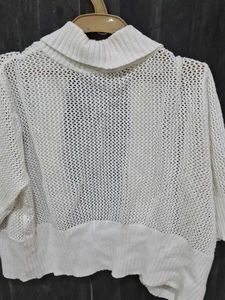 Torrid White Knit Cardigan