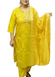 Stitched Kurta Set With Dupatta