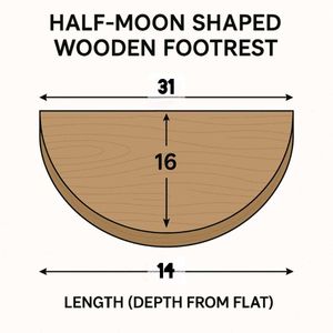 Premium Woolen Shaggy Half Moon Mat – Soft, Stylis
