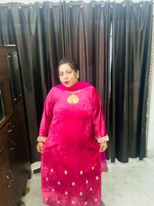 New Velvet Designer Kurti designed by me