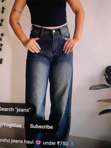 Wide Leg Dark Wash Jeans