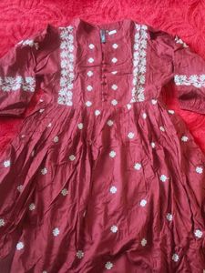 Elegant Embroidered Kurta Dress