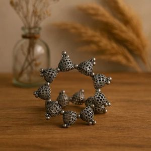 Silver Jhumka Bracelet