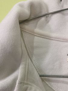 Unisex White Polo T Shirt