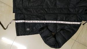 Long Leather Warm Jacket For Girls