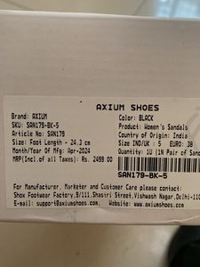 Black Axium Pointed Toe Mules