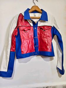 Unique Color Block Jacket Defective piece