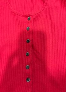 Red full sleeves Top