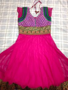 Elegant Pink Anarkali Suit