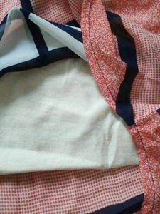 Plaided Check Top With Attached Inner