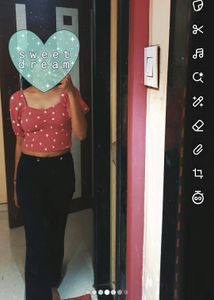 A Pink Crop Top