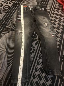 Denim Grey Jeans For Boys