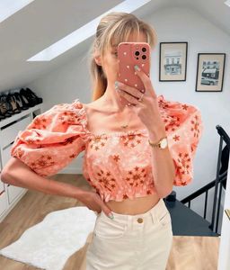 Zara Embroidered Crop Top- New With Tags