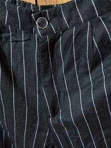 Striped Black Pants