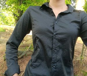 Classic Black Button-Down