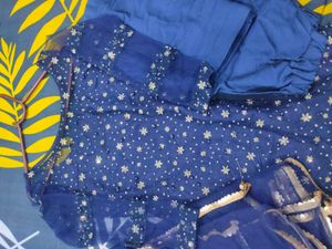 Elegant Blue Kurta Set
