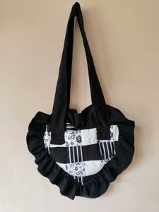 Unique Patchwork Heart Tote Bag