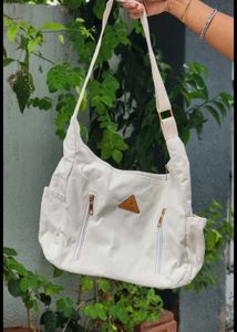 Beige Women Sling Bag