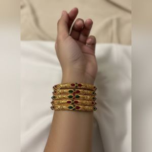 Set of 4 one gram gold  Bangles