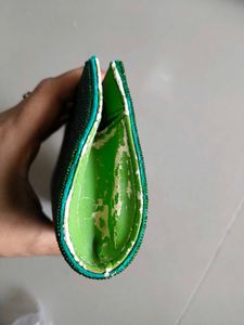 Green Beaded Clutch