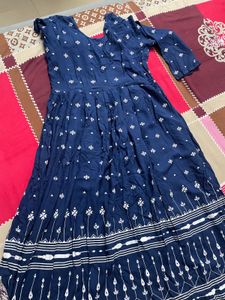 Elegant Blue Printed Kurta