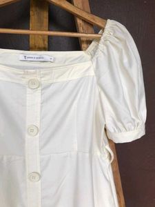 Cream Short Dress.
