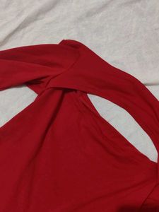 Red Cropped T-Shirt
