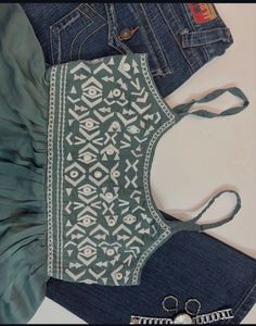 Boho Chic Green Top