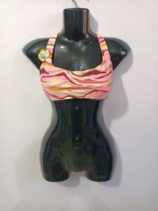 Striped Bikin Top Only Malesian Premium Qu