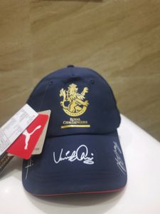 Authentic Virat Kohli Signed RCB Cap by Puma - Limited Edition Collectible