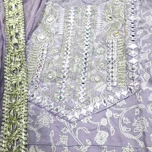 Chic &amp; Comfortable Long Frock Dress with Dupatta