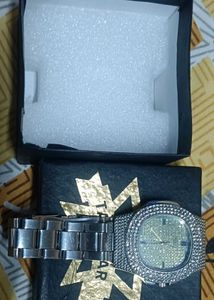 SEKOU WHITE DIAMOND Men's Watch