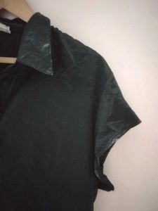 Beautiful Black Satin Shirt