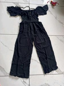 Black Off-Shoulder Jumpsuit