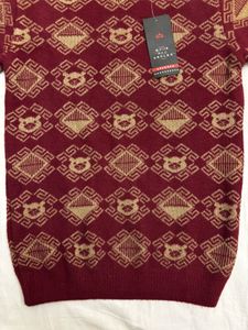 Patterned Knit Sweater