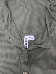 Olive Green Maxi Slip Dress