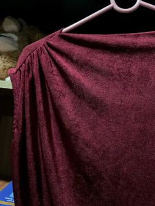 Burgundy Sleeveless Top