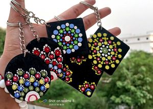 MDF Key Chain By Acrylic Paint 🎨🫟