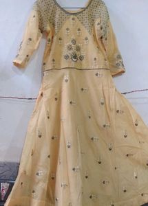 Elegant Embroidered Anarkali Gown