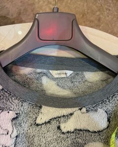 Cute Polar Bear Print Sweatshirt